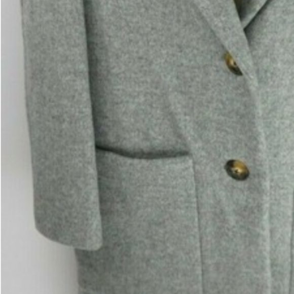 Madewell Gray Wool Blend Coat - Picture 5 of 8